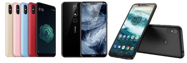 Perbandingan Spesifikasi Xiaomi Mi A2 vs Nokia 6.1 Plus vs Motorola One Power dan Harga 