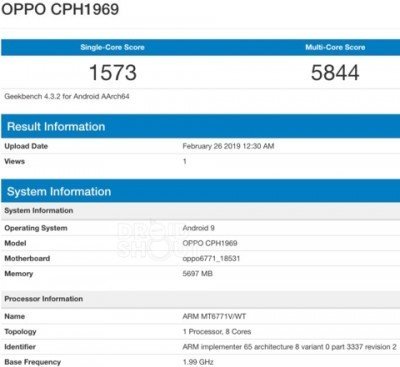 Oppo F11 Pro Jalani Tes Geekbench Hadir dengan Chipset Mediatek Helio P70