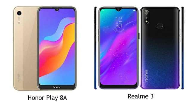 Perbandingan Spesifikasi Honor Play 8A VS Realme 3, Mana Lebih Baik?