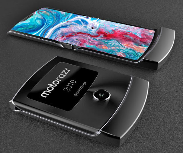 Penampakan Ponsel Lipat Lipat Motorola Razr 2019