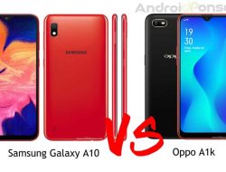 Perbandingan HP Samsung Galaxy A10 vs Oppo A1k, lengkap!