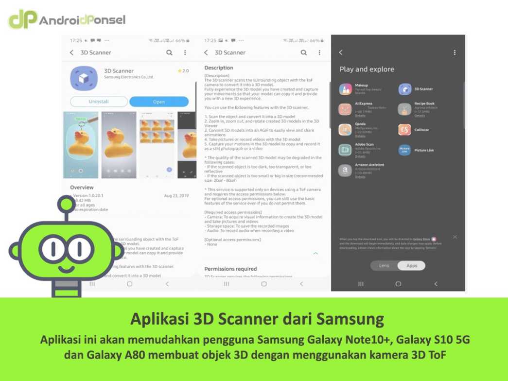 Samsung Merilis Aplikasi 3D Scanner untuk Galaxy Note 10+