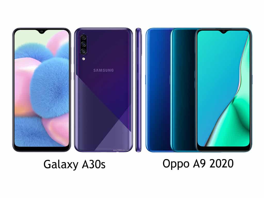 Perbandingan Galaxy A30s vs Oppo A9 2020 detail