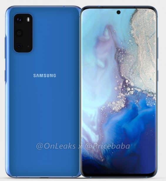 Render Samsung Galaxy S11e