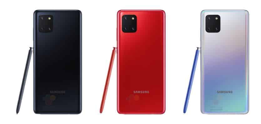 Render Belakang Galaxy Note 10 Lite