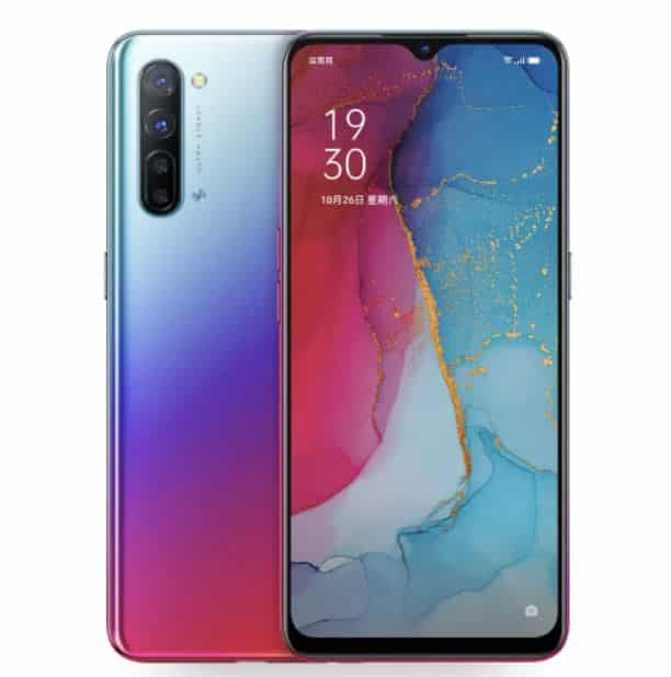 Tampilan Desain Oppo Reno3