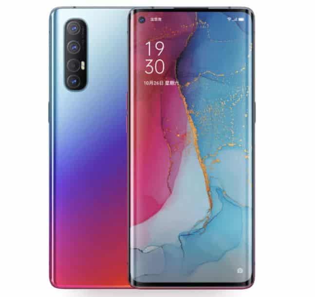 Tampilan desain Oppo Reno 3 Pro