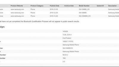 Samsung Galaxy S11 + 5G Mendapatkan Sertifikasi Bluetooth