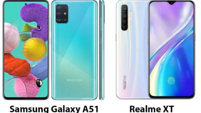 Perbandingan spesifikasi Samsung Galaxy A51 vs Realme XT