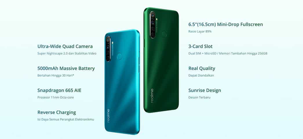 Realme 5i resmi hadir di Indonesia membawa chip Snapdragon 665