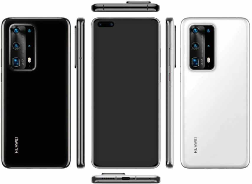 Render Huawei P40 Pro dengan Lima Kamera