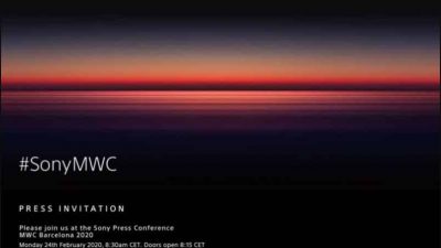 Undangan Media Peluncuran smartphone terbaru Sony di MWC 2020