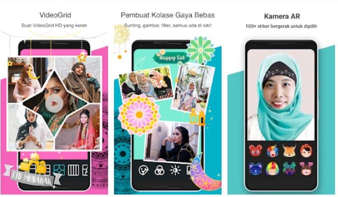 GAbungkan foto dengan aplikasi Photo Grid