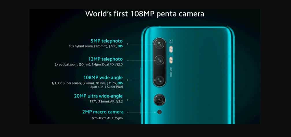 Kamera Xiaomi Mi Note 10 Pro