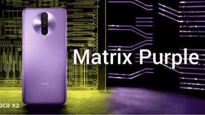 POCO X2 Matrix Purple