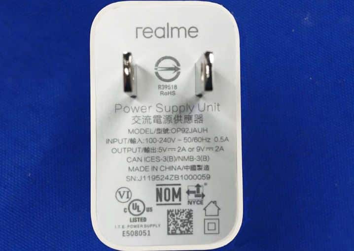 Realme 6i charger