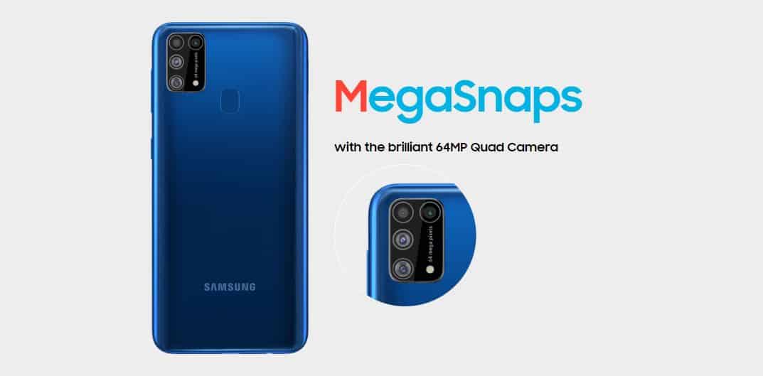 Samsung Galaxy m31 Quad Camera 64MP