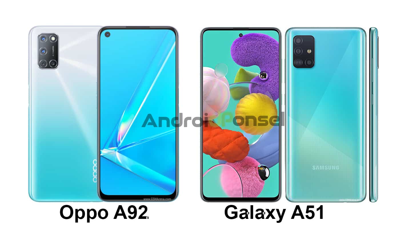 Oppo A92 vs Samsung Galaxy A51