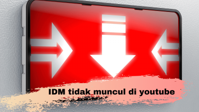 IDM tidak muncul di youtube