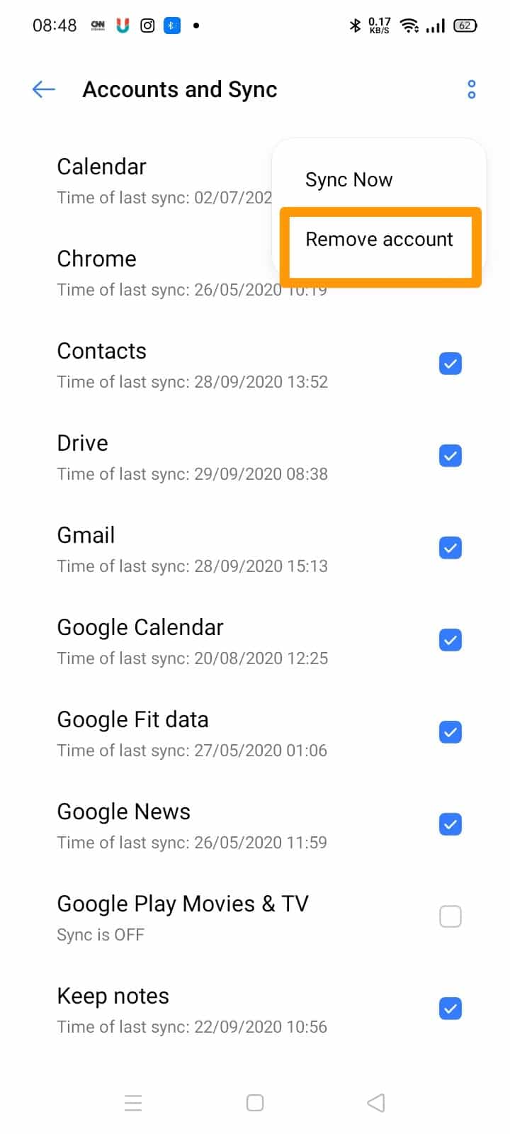 Cara Logout Akun Google gmail di HP Android