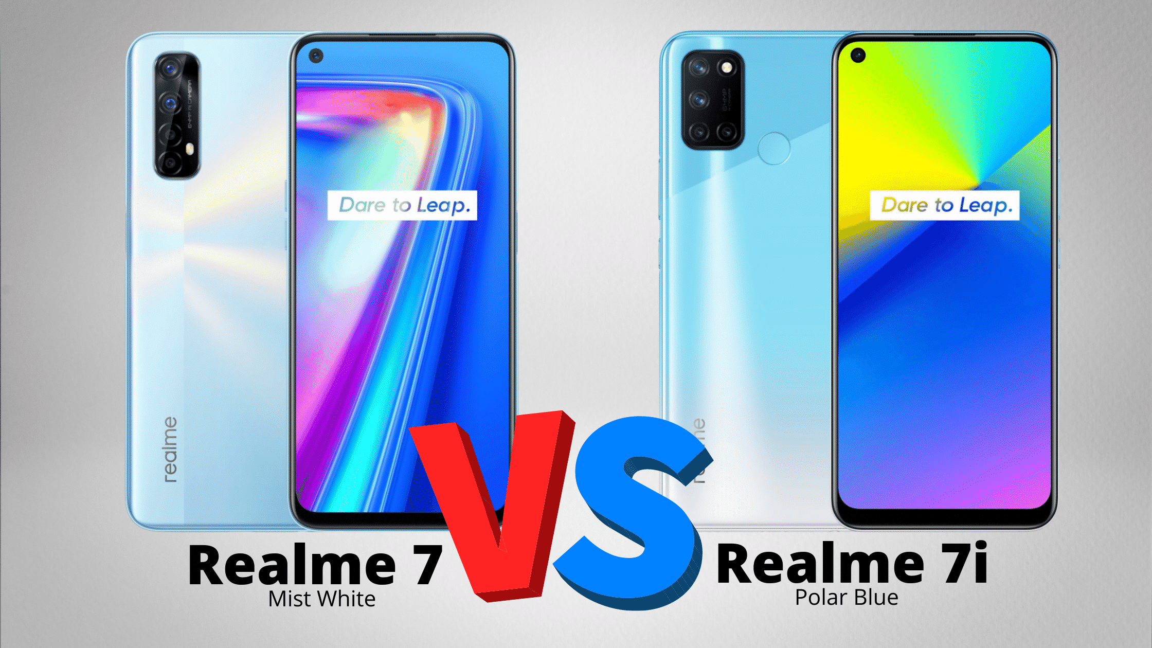 Realme 7 vs Realme 7i