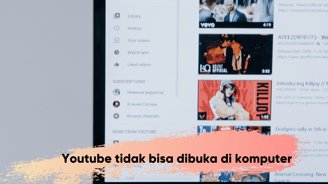 Youtube tidak bisa dibuka di komputer