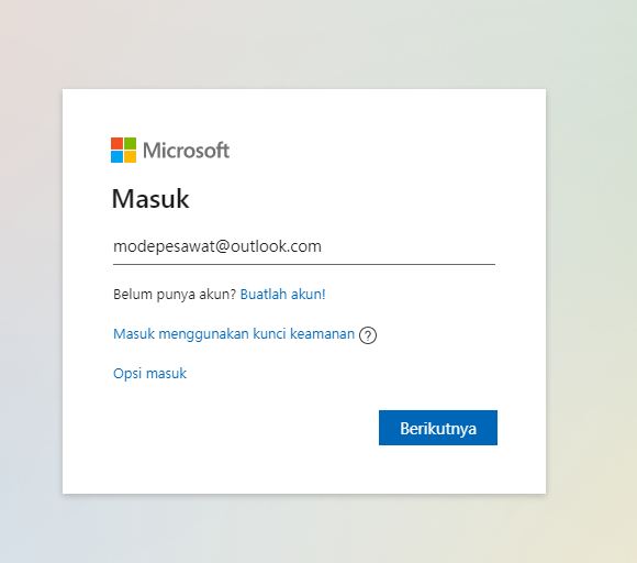 Cara Membuat Akun Microsoft