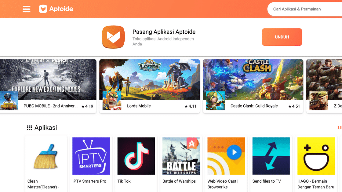 Aplikasi Aptoide