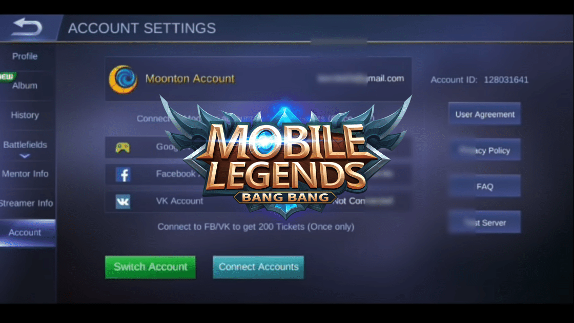 cara buat akun VK untuk Mobile Legends