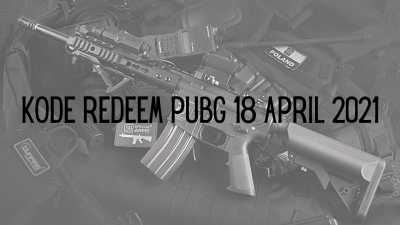Kode Redeem PUBG 18 April 2021