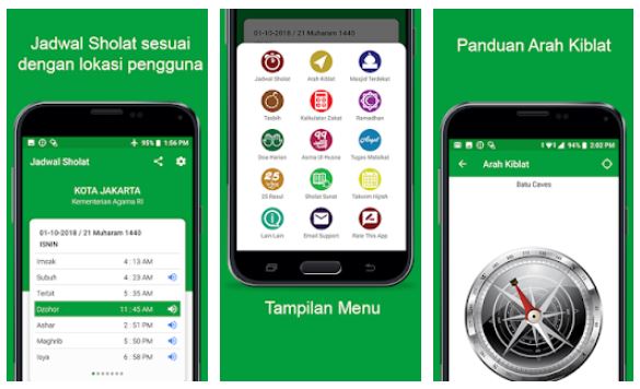 jadwal sholat sesuai lokasi