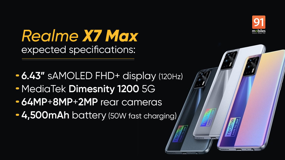 spek Realme X7 Max