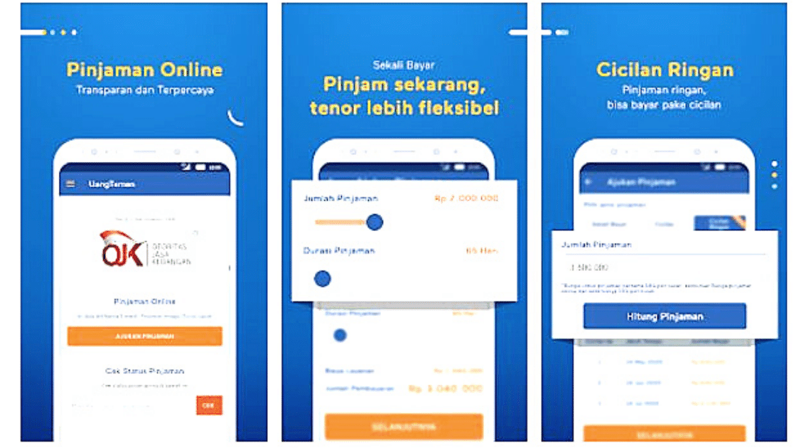 Uang Teman Aplikasi Pinjaman Online OJK