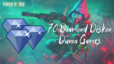 Dunia Games Free Fire 70 Diamond Diskon