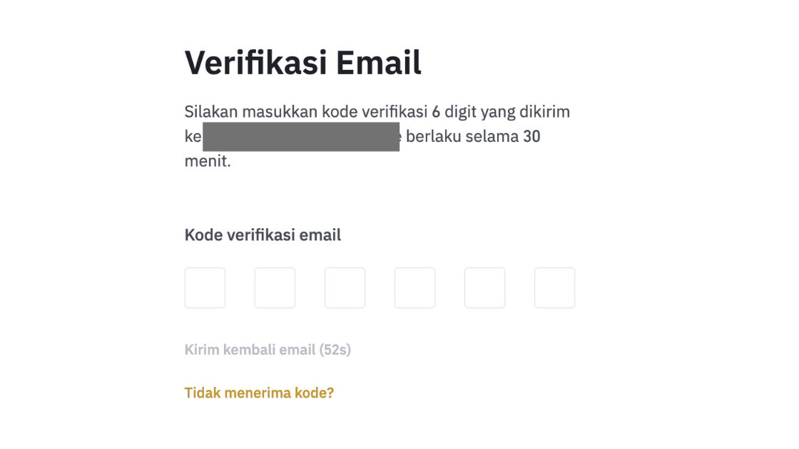 cara daftar dan verifikasi Binance