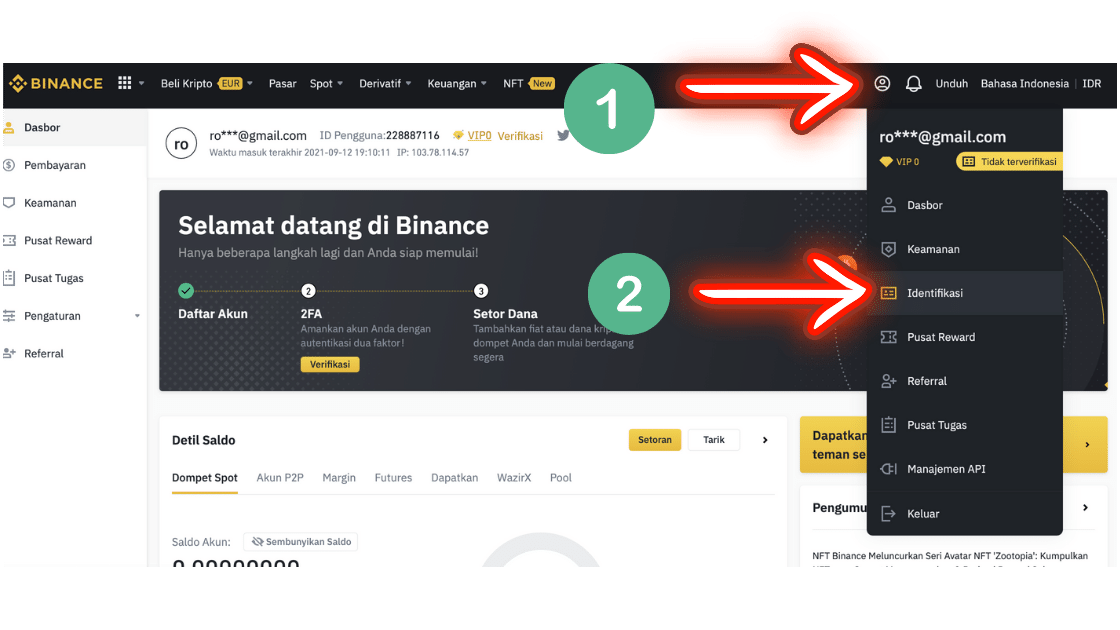 Verifikasi Akun Binance