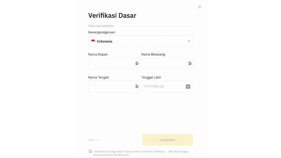 Cara Verifikasi Binance