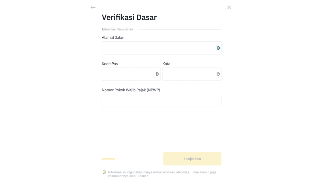 verifikasi binance