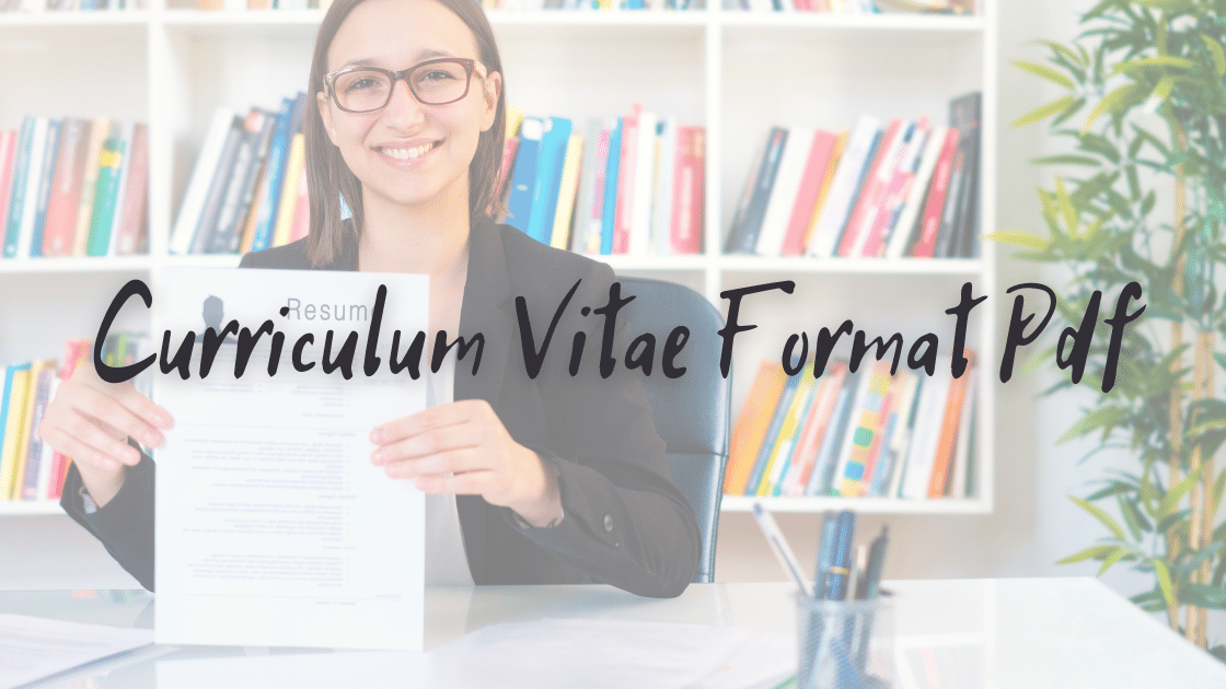 Curriculum Vitae Format Pdf (1)
