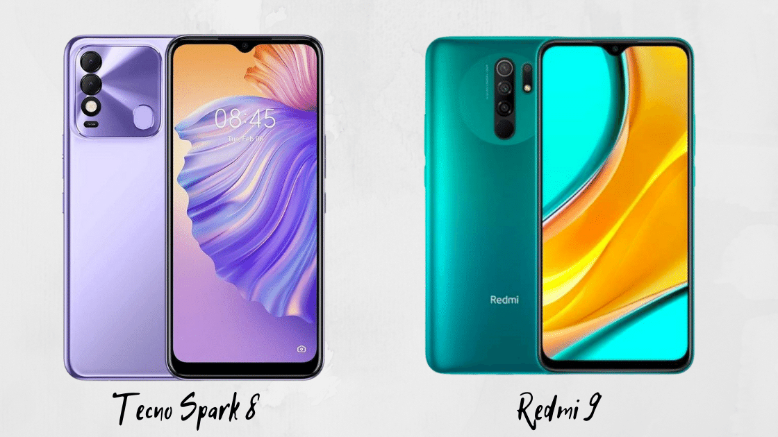 Tecno Spark 8 vs Redmi 9