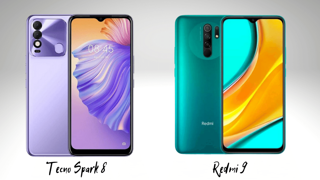 Tecno Spark 8 vs Redmi 9