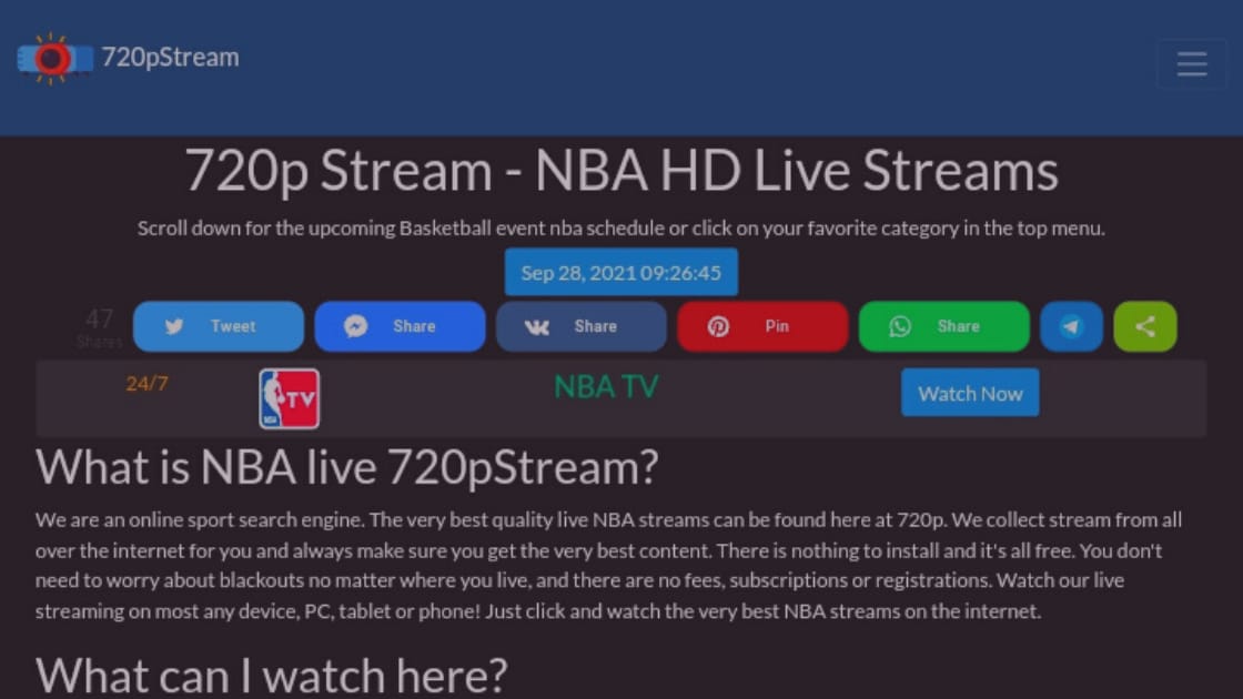 Streaming NBA Gratis