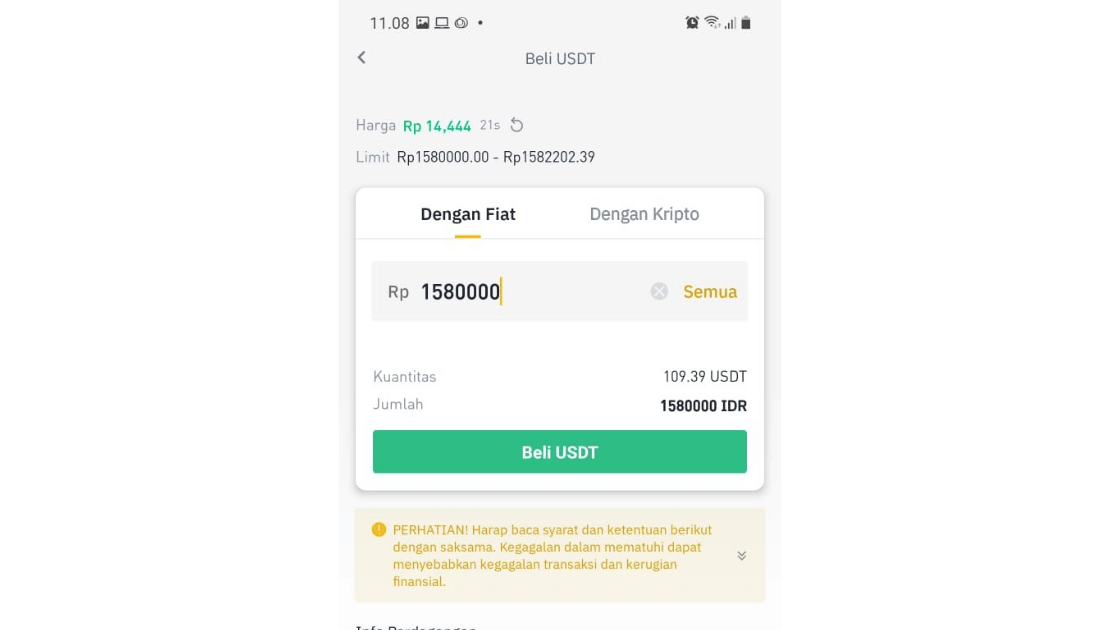 Cara Deposit P2P Binance