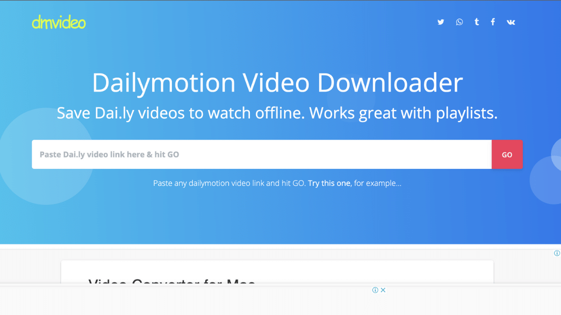 DMvideo Dailymotion Downloader Video