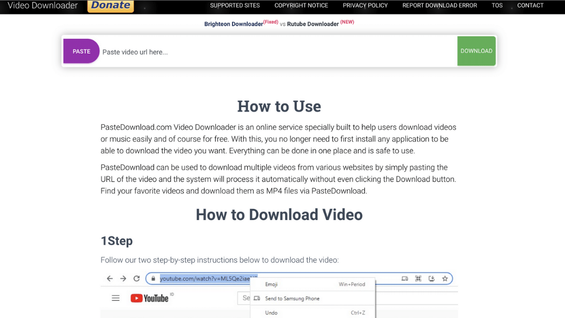 PasteDownload Dailymotion Downloader Video