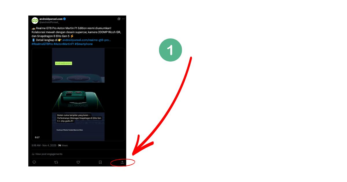cara copy link video twitter x 