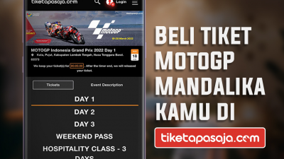 Tiket MotoGP 2022 Mandalika Berbagai Kategori di Tiketapasaja.com Terjual Habis