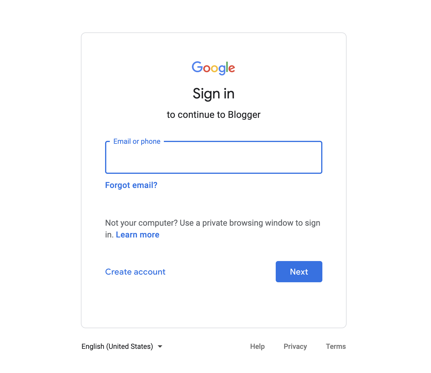 Login Google 