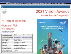 Telkom Pimpin Top 100 Worldwide Rank LACP Annual Report Award 2022