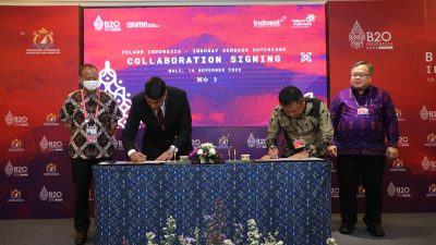 Kolaborasi Telkom Indonesia dan Indosat Ooredoo Hutchison Dukung Pertumbuhan Ekonomi Digital Indonesia.